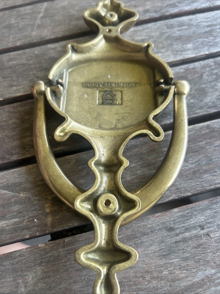 Things Remembered Solid Brass Hand Crafted Spain Door Knocker “Clark” Lampoon