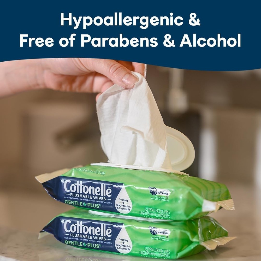 Aloe Flushable Wet Wipes Pack