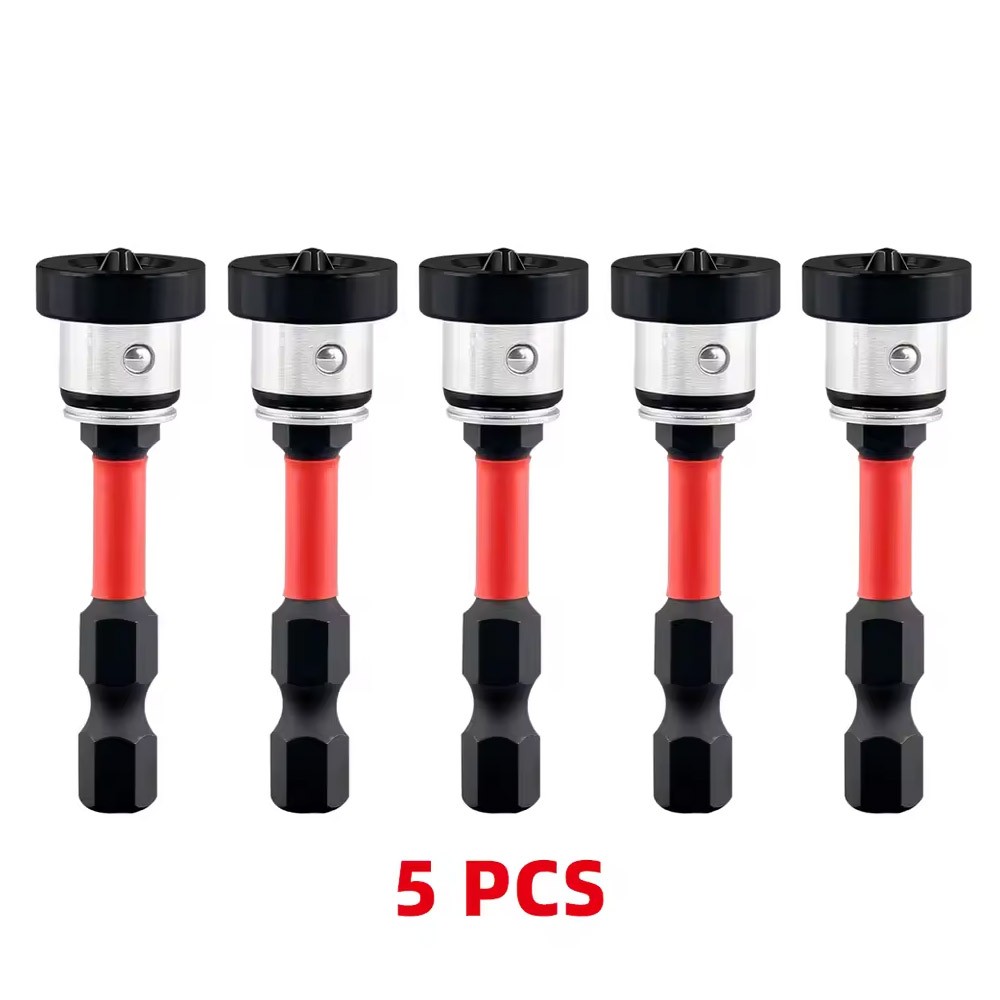 50mm 5pcs Magnetic Drywall Screw Bits Setter Kits Positioning Screwdriver Bits