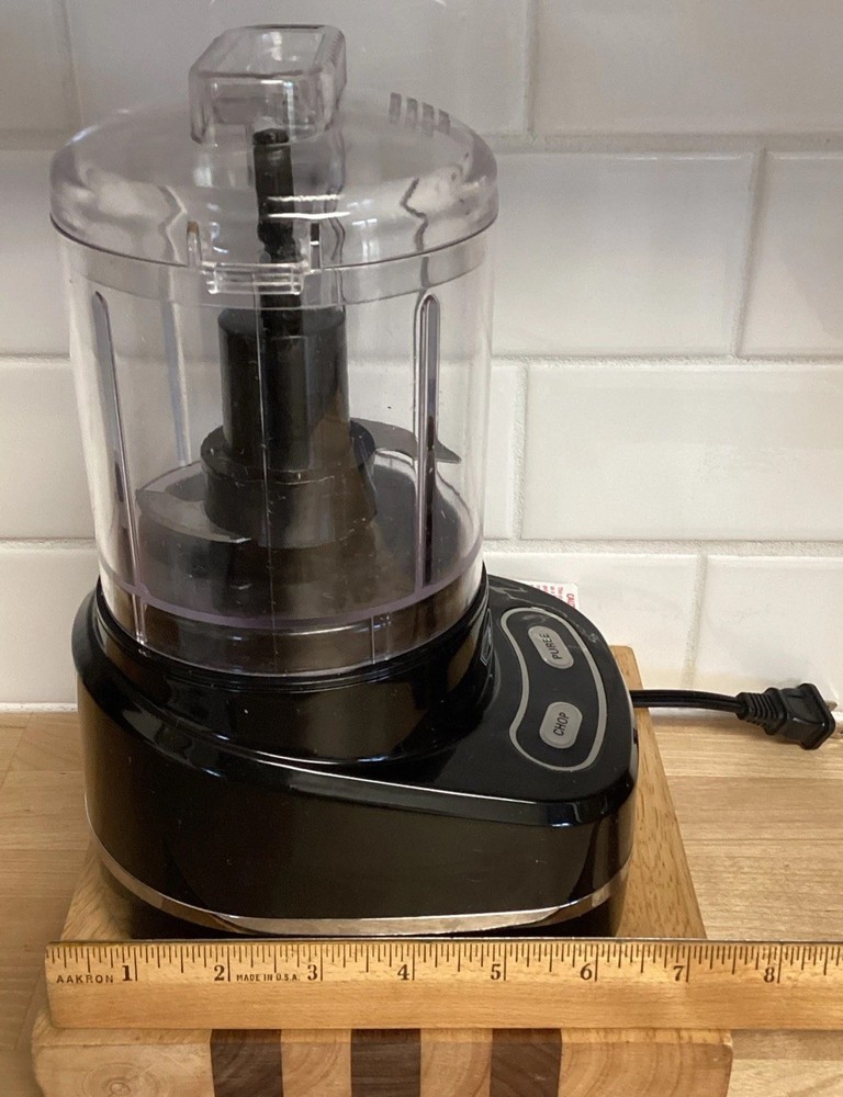 Bella 3 Cup Mini Food Chopper Processor Chop Purée Black