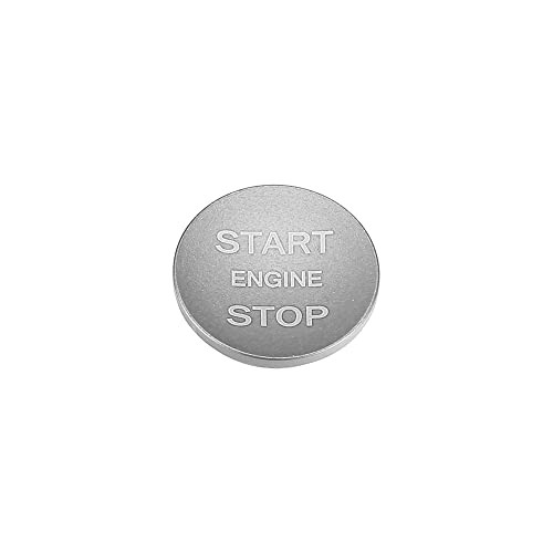 Engine Start Stop Button Cover One Click Push Start Button Trim Silver Tone