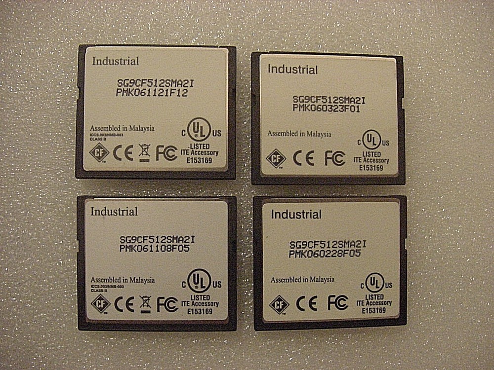 LOT 4 SMART MODULAR INDUSTRIAL 512MB Memory Card CompactFlash/CISCO/CAMERA/SYNTH