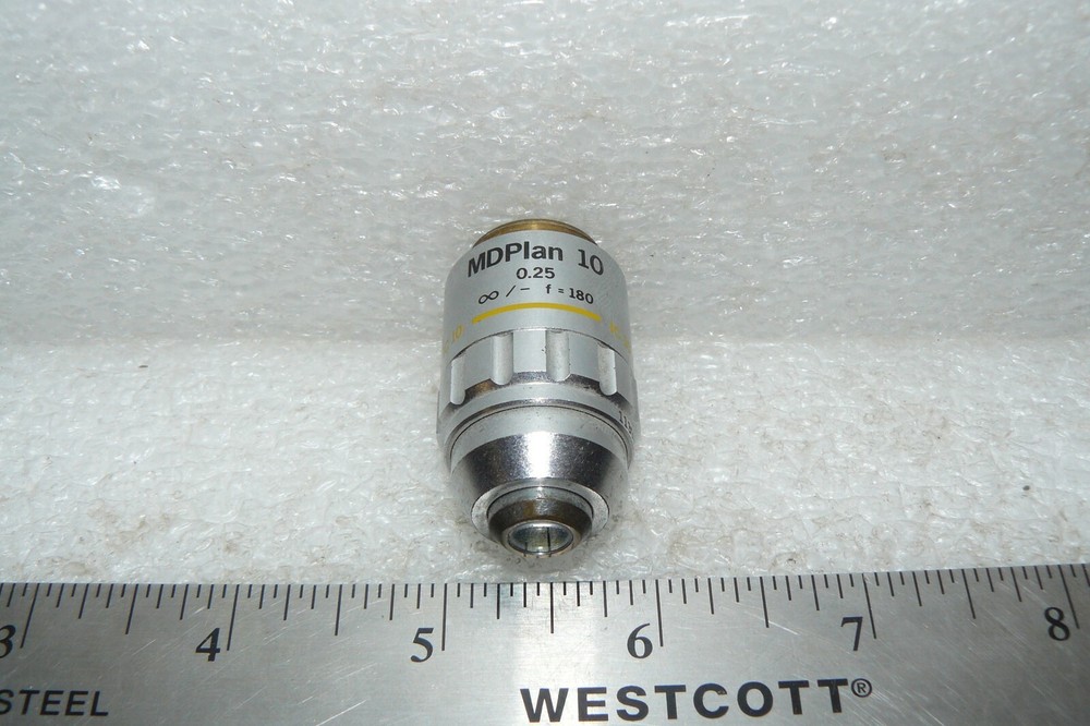 OLYMPUS MD PLAN 10 0.25 IC 10 10X 113036 MICROSCOPE OBJECTIVE