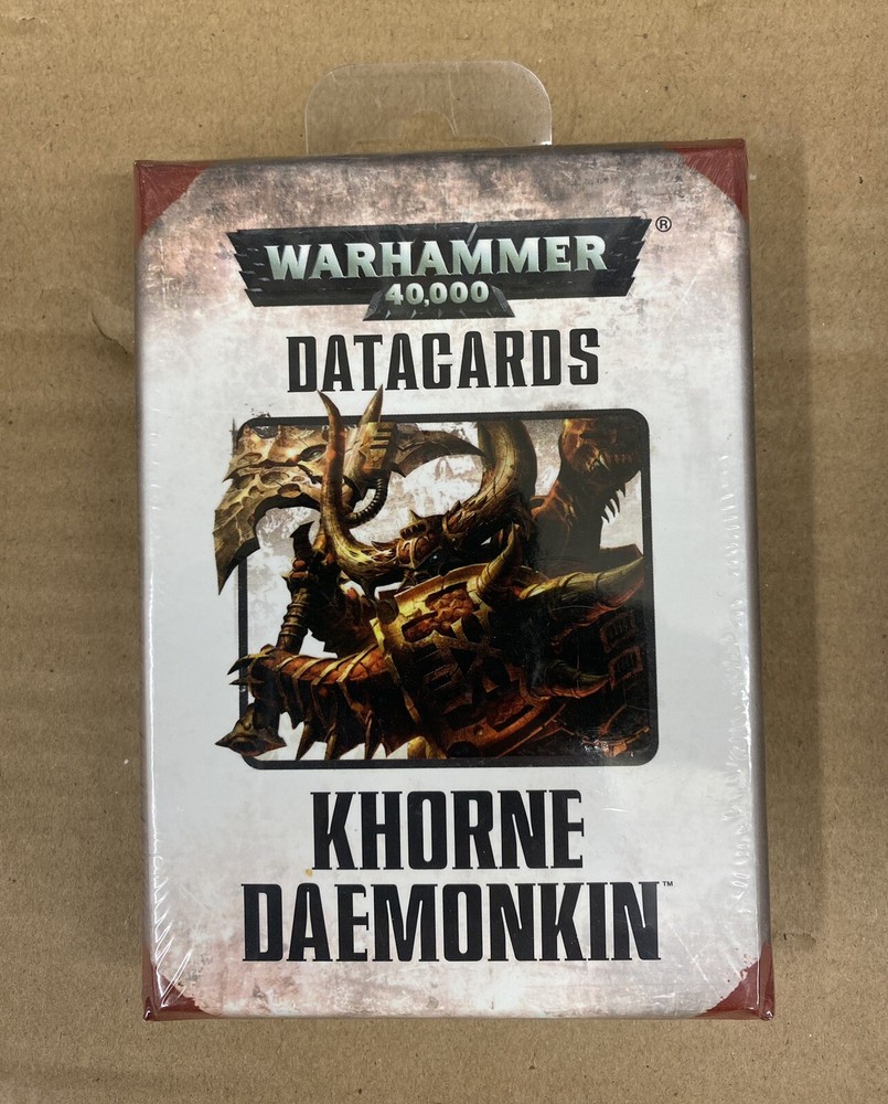 Games Workshop Warhammer 40K Datacards - Khorne Daemonkin Sealed New