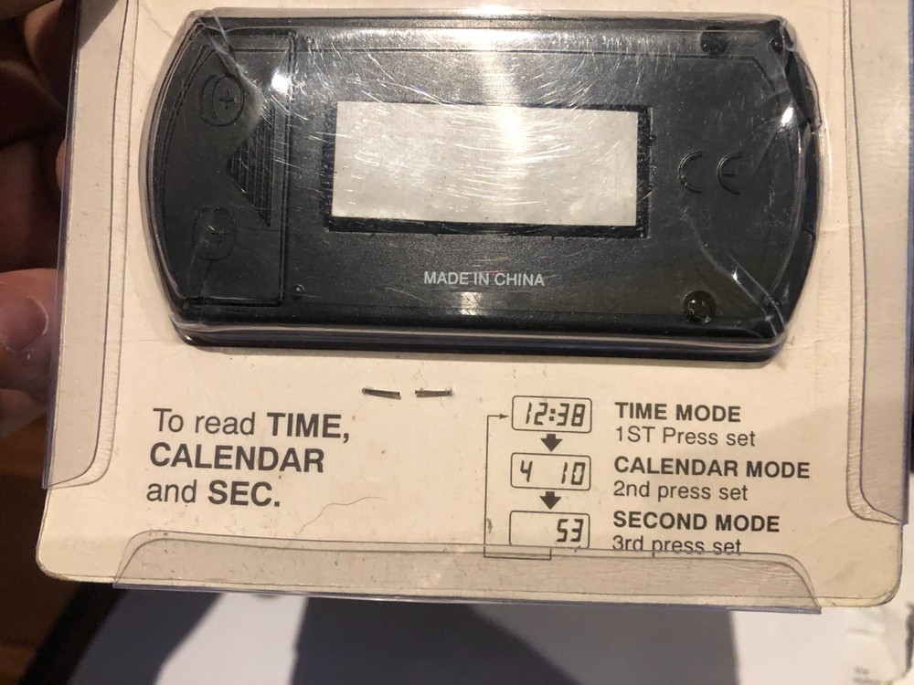 DICK SMITH Big Digit LCD Clock Date Time Car Dashboard Table Desk Portable