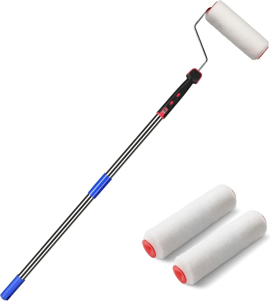 Paint Roller,4 FT Brush kit Multi-Function Roller with House 4 Feet