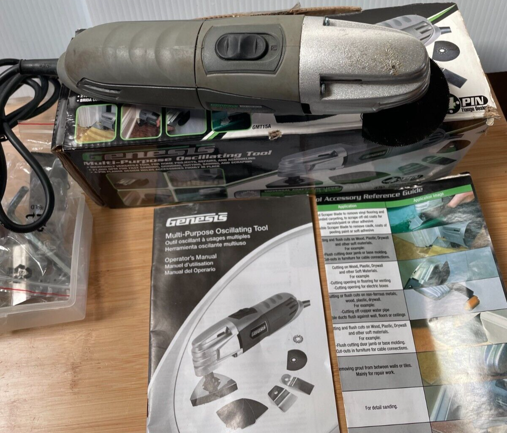 Genesis GMT15A Multi-Purpose Oscillating Tool w/Accessories