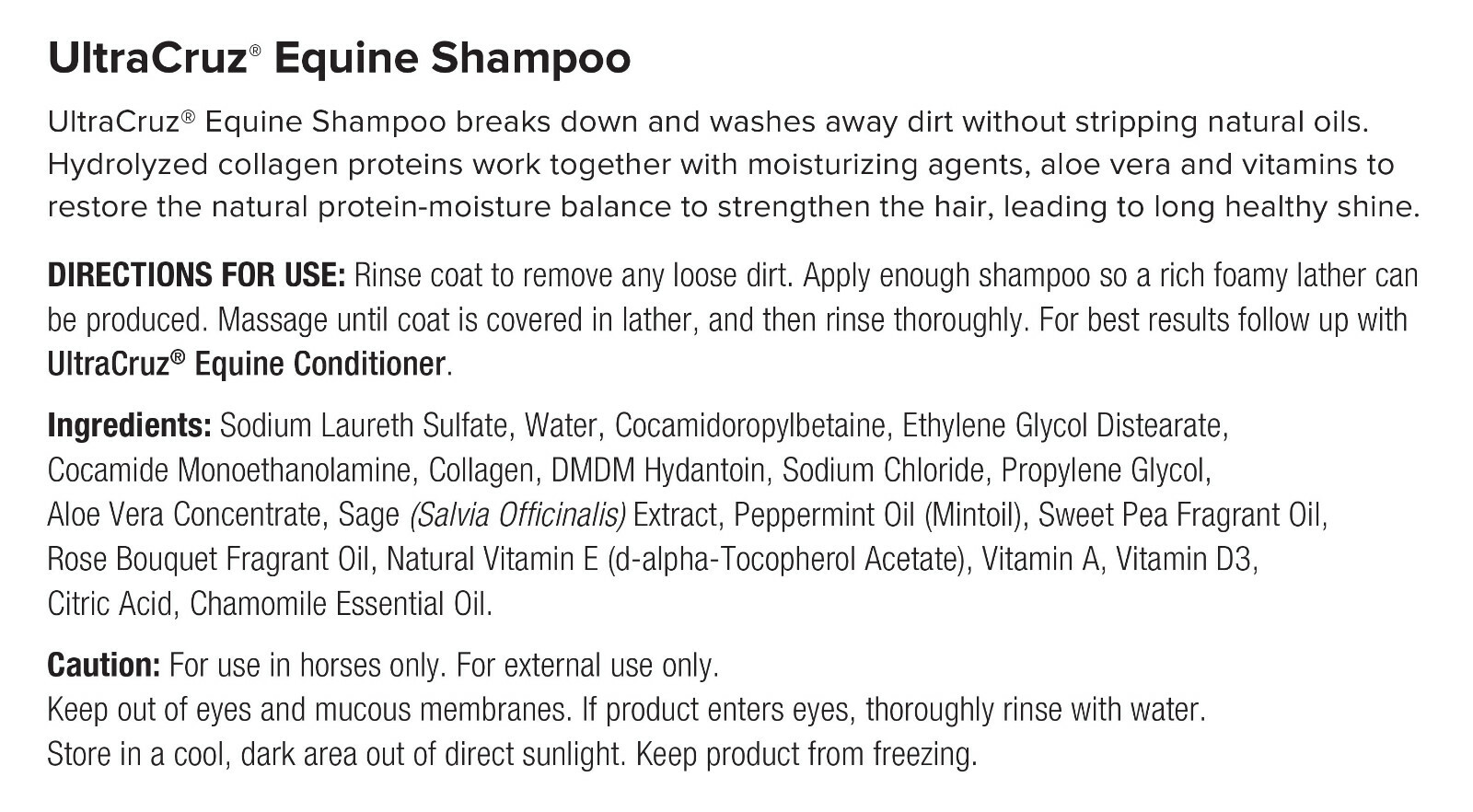 UltraCruz Equine Horse Shampoo, Conditioner and Show Polish Bundle, 32 oz Each