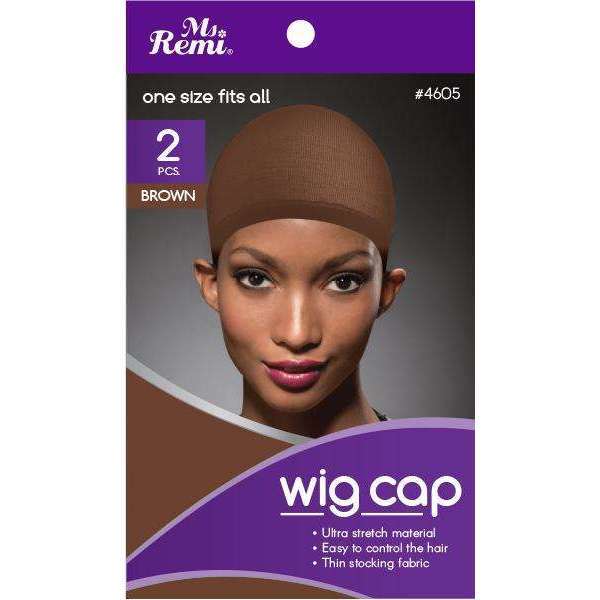 Ms Remi #4605 Wig Stocking Cap - Brown 2pc