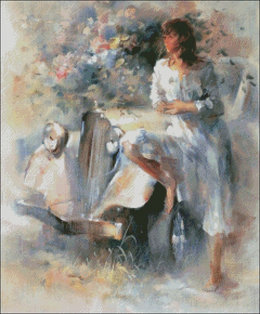 Nostalgia - Chart Counted Cross Stitch Patterns Needlework DIY DMC Color 14 ct