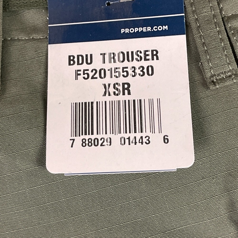 NEW BDU Propper Pants - Olive - X-Small Regular