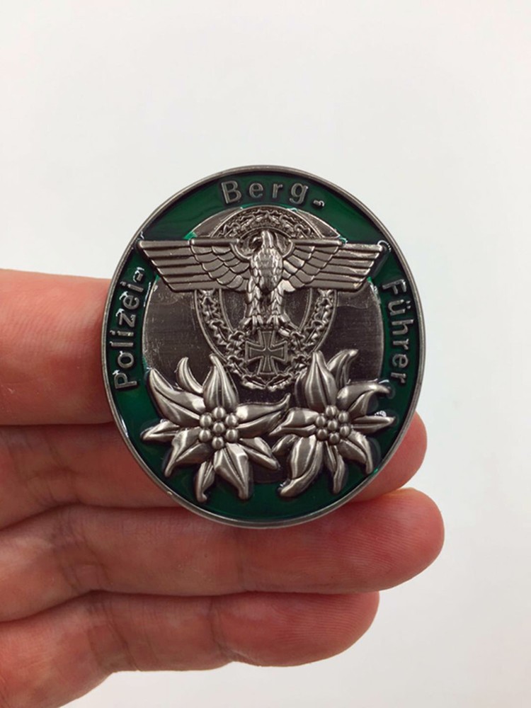 German WW2 Military Eagle Edelweiss Badge