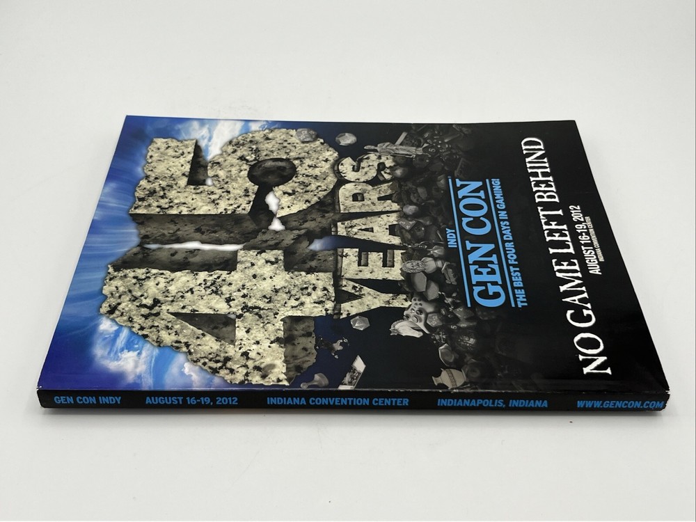 Gen Con 2012 Program Guide Book Gencon Indianapolis Indiana Indy