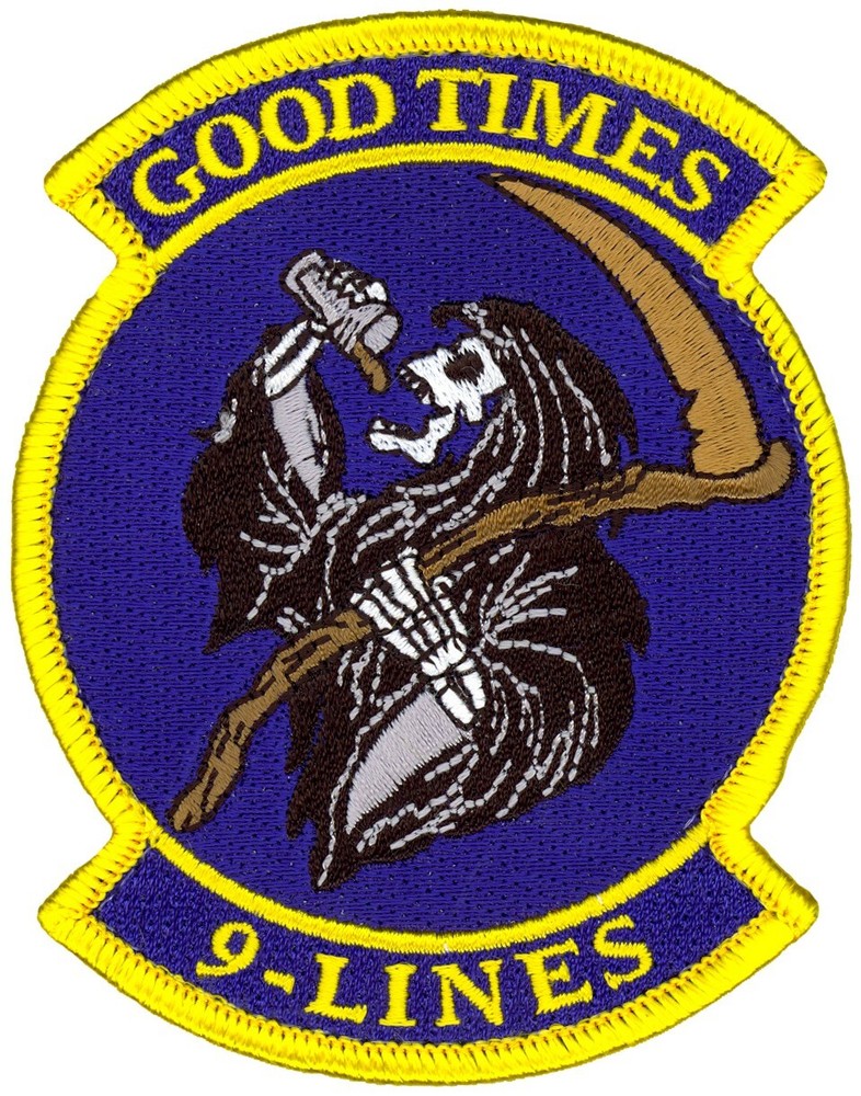 USAF 103d ATTACK SQUADRON PATCH - GOOD TIMES 9-LINES