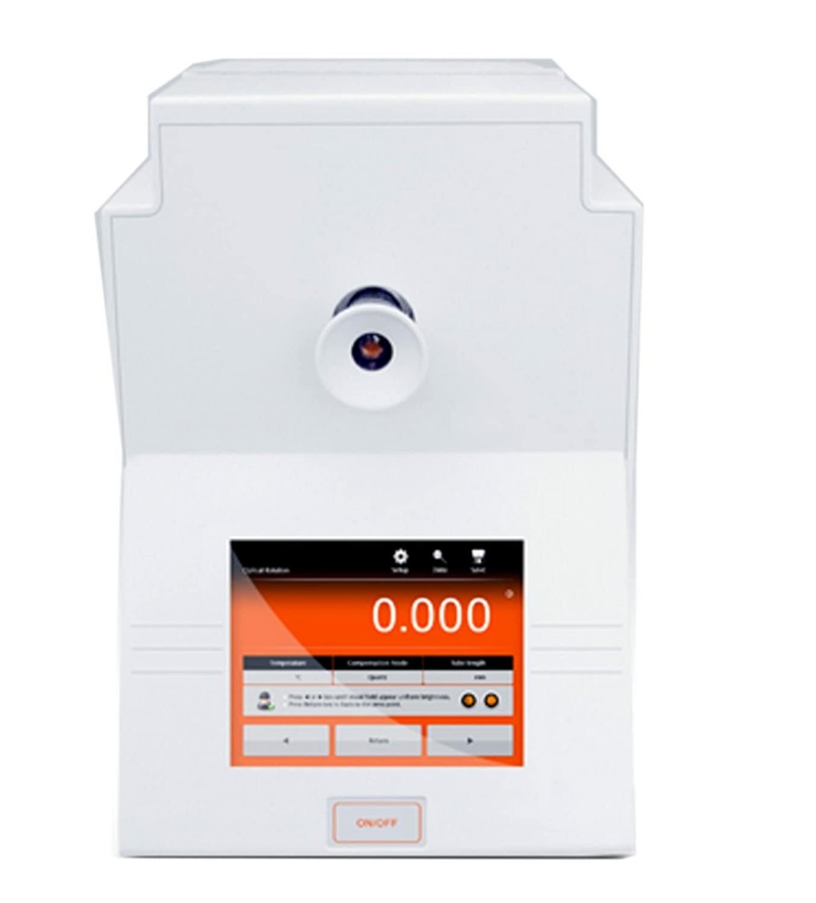 Semi Automatic Polarimeter with Range ±90° Accuracy ±0.02° TFT Touch Screen