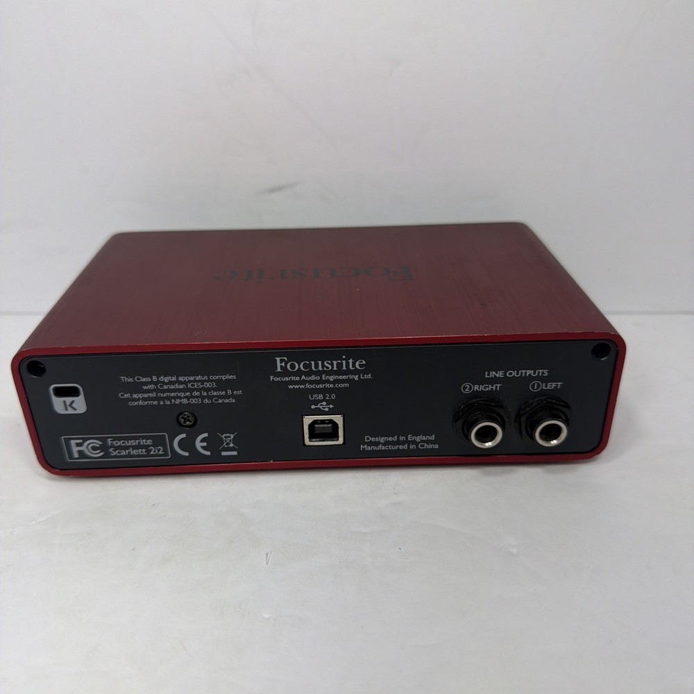 Focusrite Scarlett 2i2 USB Audio Recording Interface