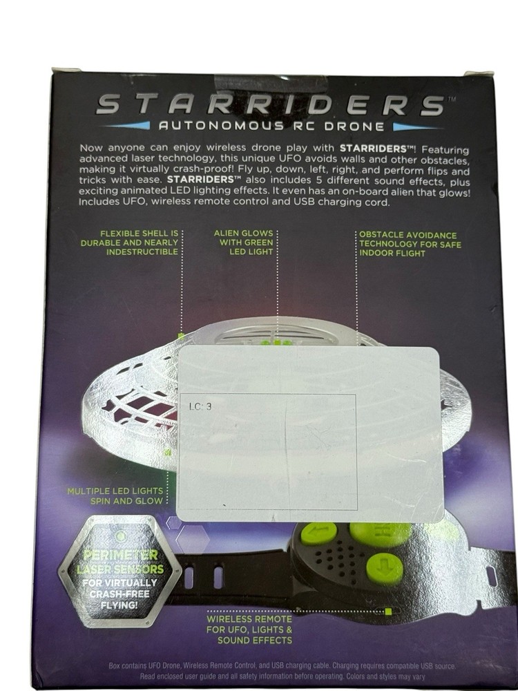 Starriders Autonomous Remote Control Drone: Gesture Control, USB Connection, Rad