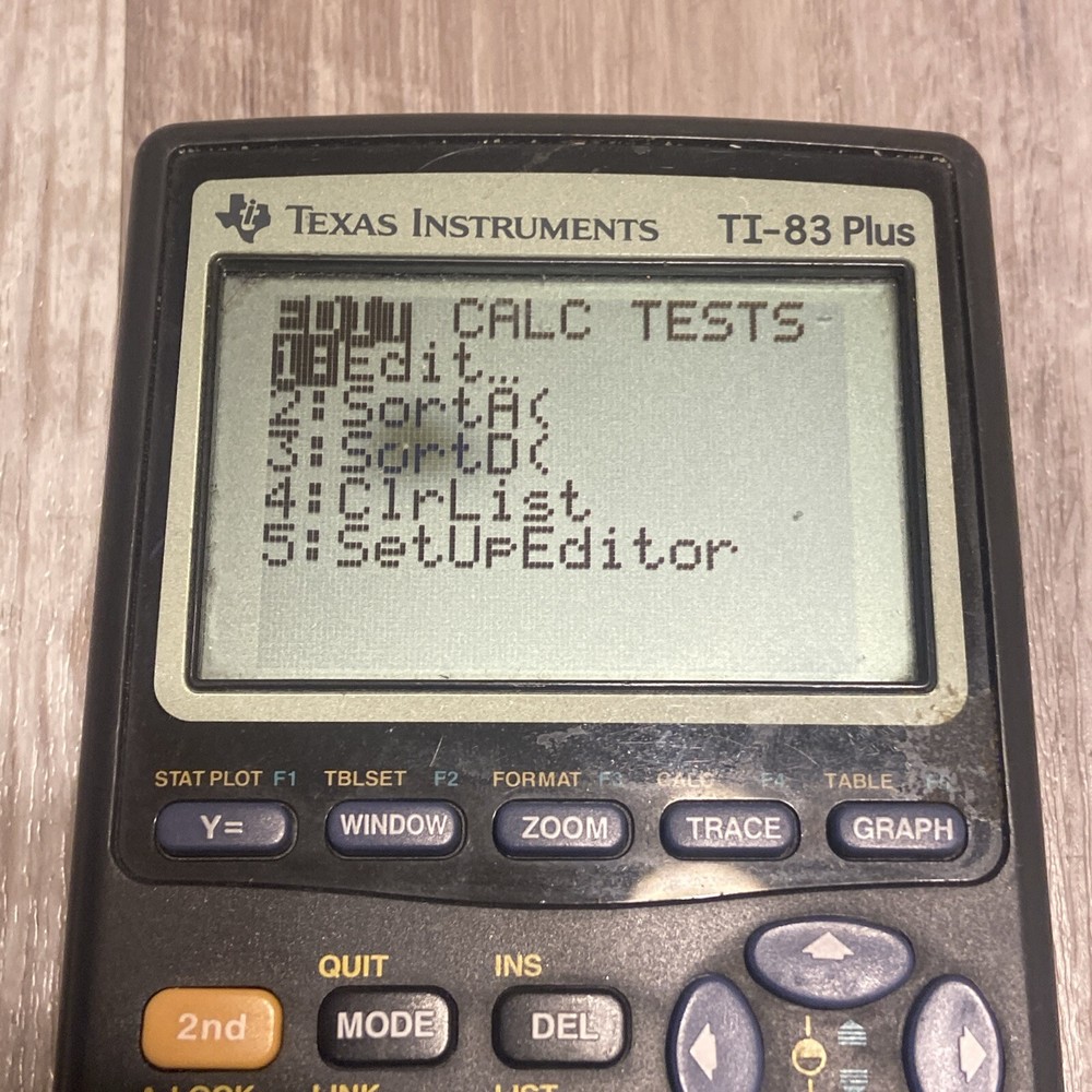 Texas Instruments TI-83 Plus Graphing Calculator Tested Spot On Screen