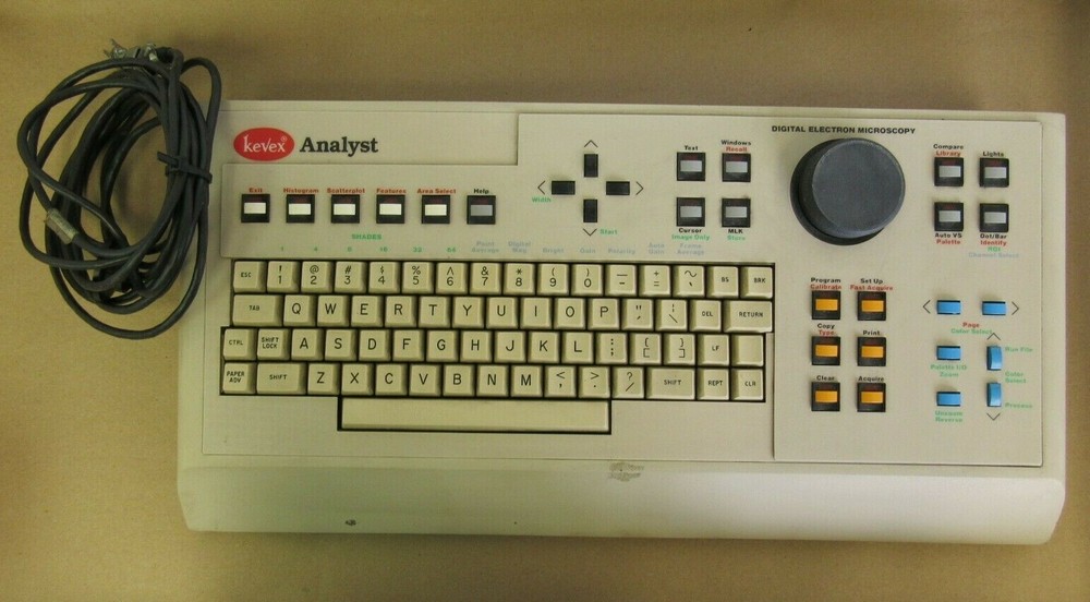 KEVEX ANALYST 8000K/B DIGITAL ELECTRON MICROSCOPY KEYBOARD FR 8000 XRAY COMPUTER