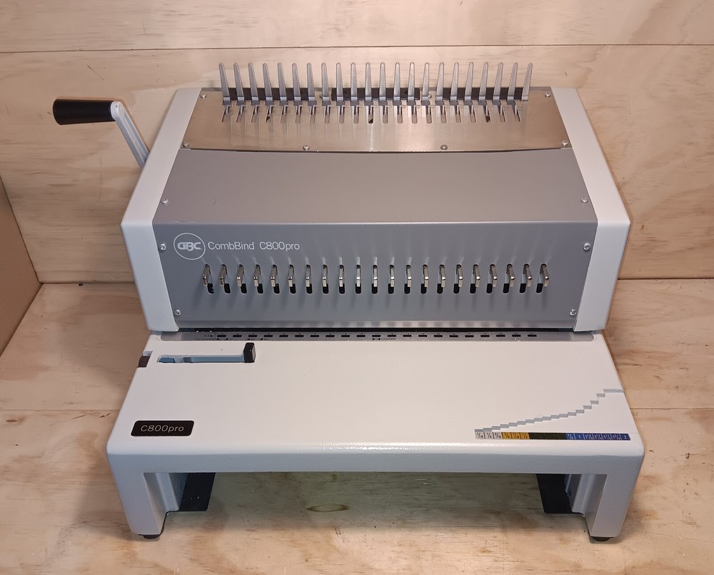 GBC CombBind C800PRO Electric Binding Machine, Binds 500 Sheets, Punches 25