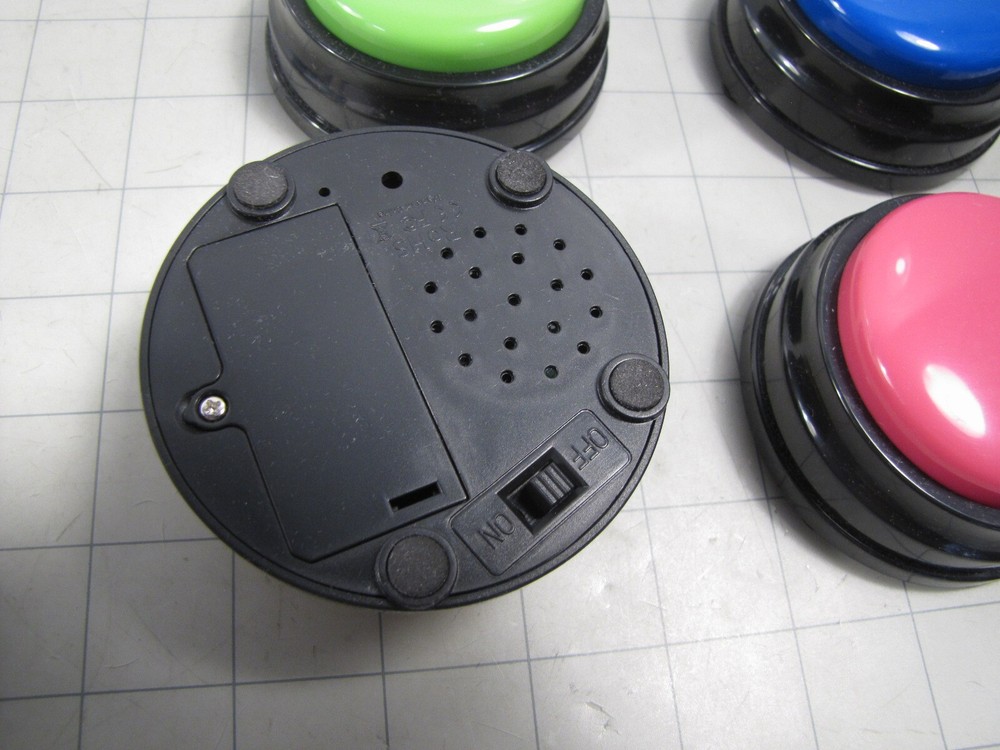 4-pack Galapara Voice Recordable Answer Push Button Learning Aid H23522 NEW
