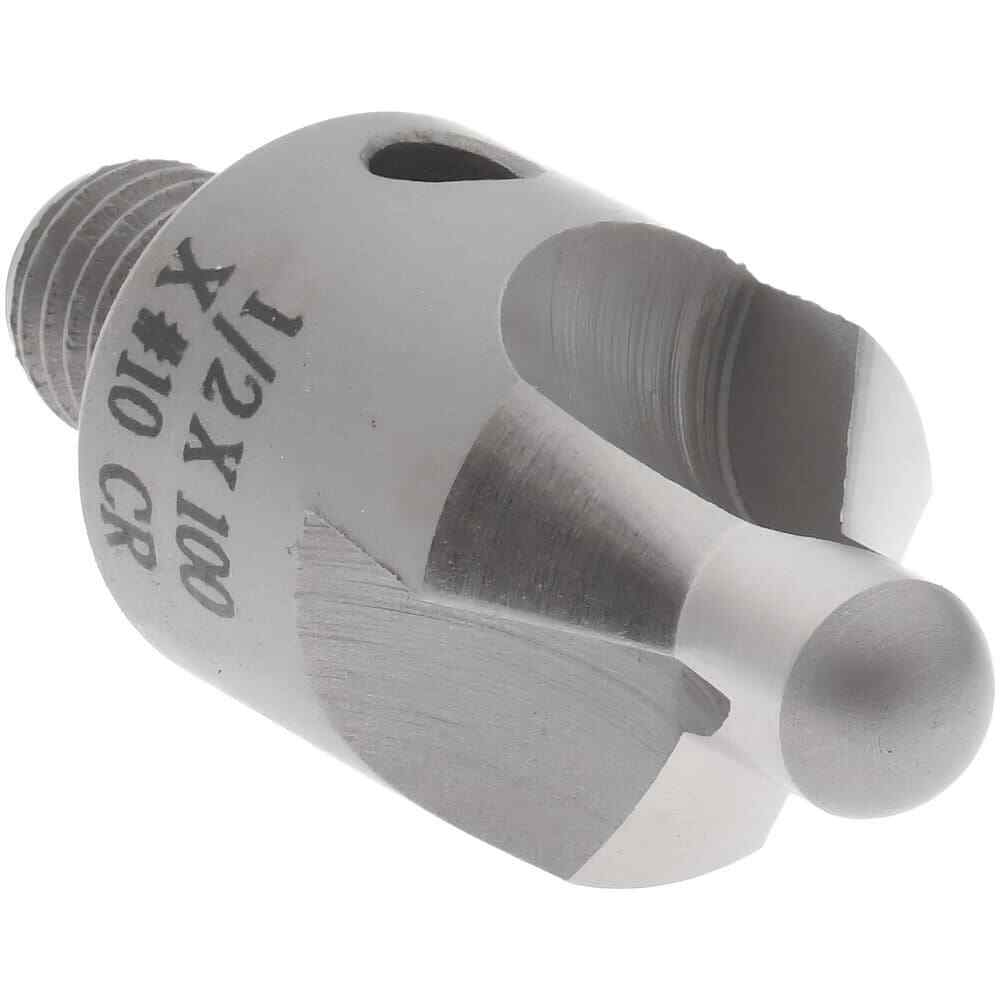 Adjustable Stop Countersink: 1/4-28 Threaded Shank, #10 Pilot Diam, 3 Flute