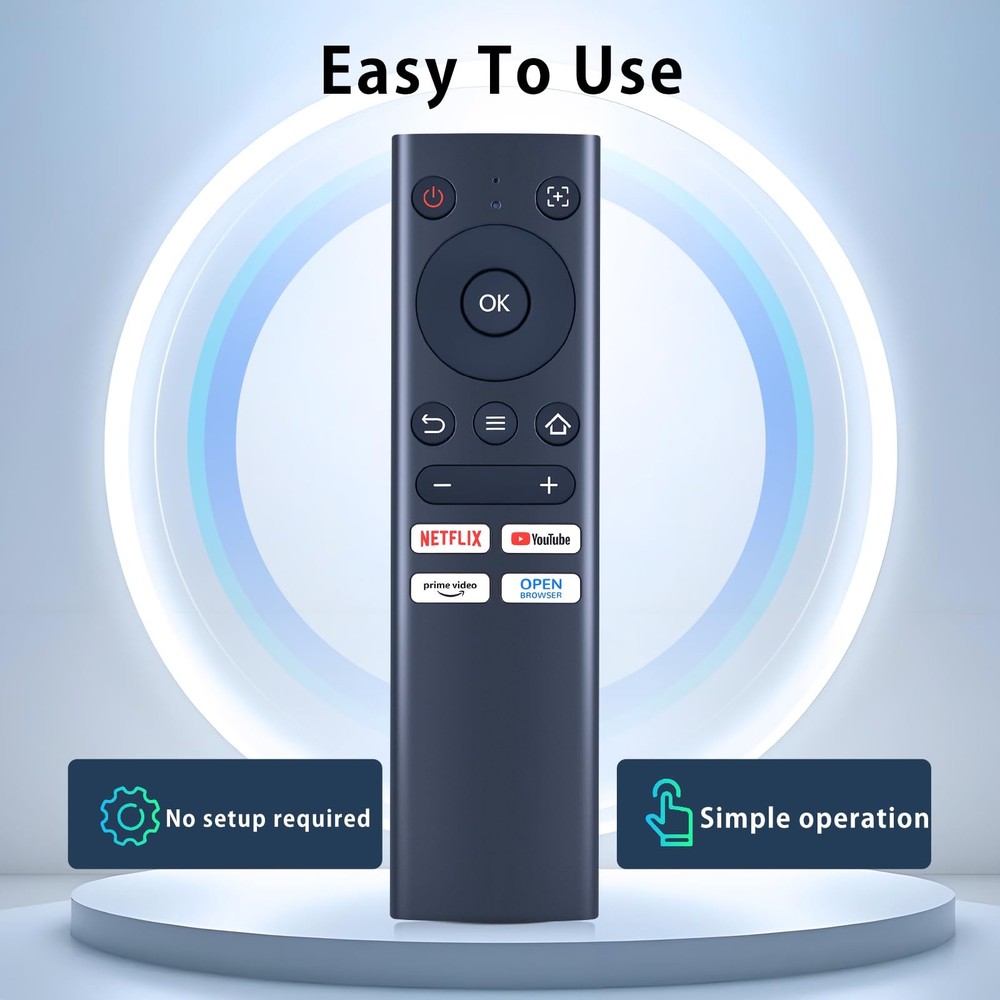 Replacement Remote Control Compatible with Aurzen EAZZE D1 Smart Blue