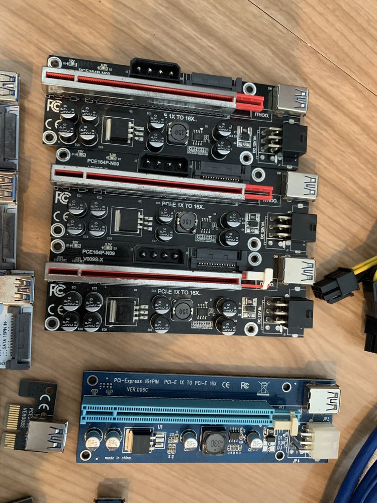 PCI-E riser bundle miner mining equipment read description 80% of them work