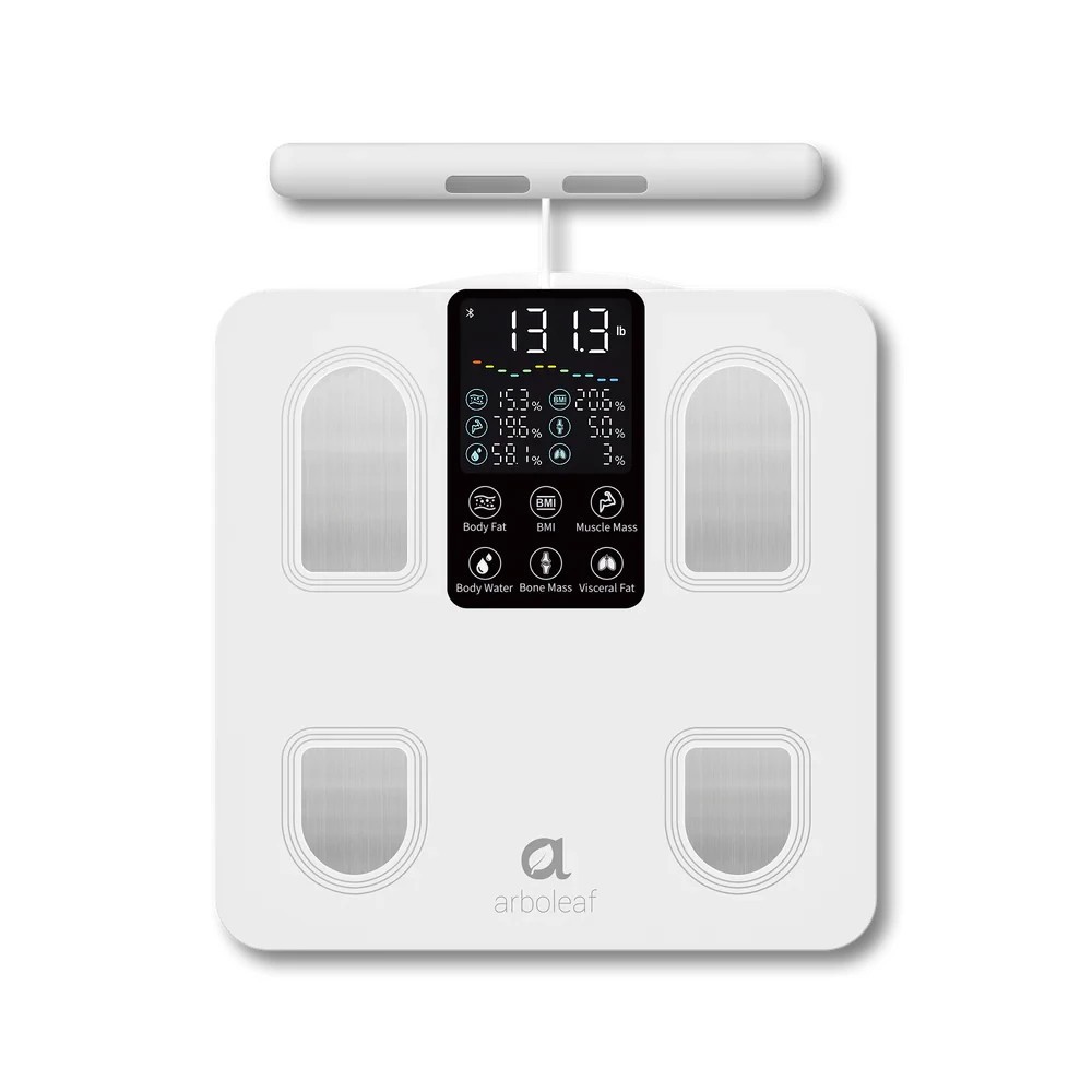 Arboleaf Segmental Smart Body Composition Scale Fat BMI Muscle Mass 8-Electrode