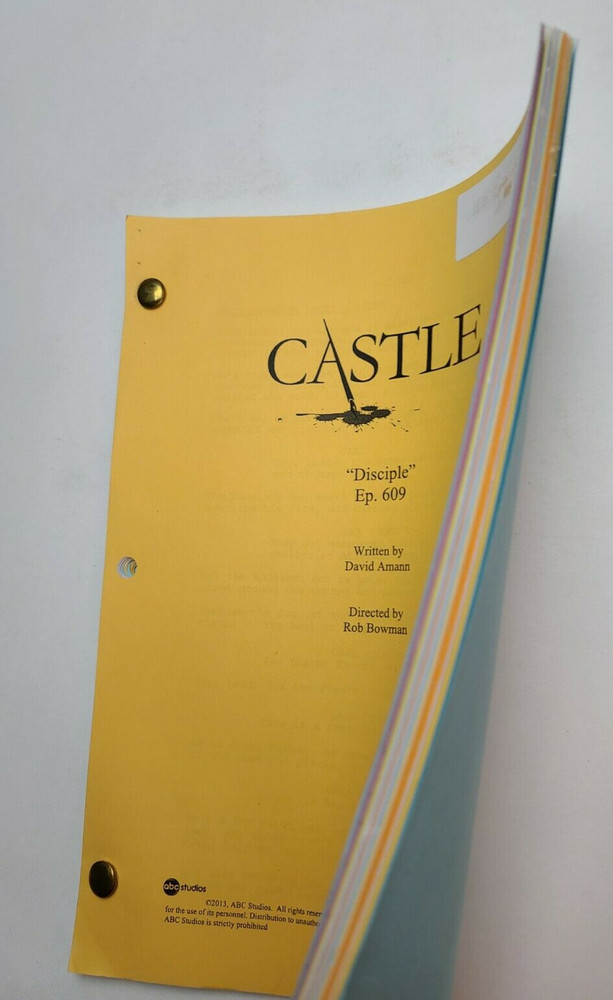 CASTLE / David Amann TV Script, Annie Wersching & William Mapother "Disciple"