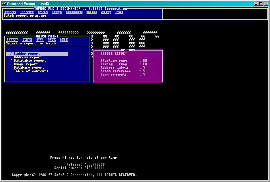 TOPDOC Programming Software for PLC-3, runs on Win7/8/10/11