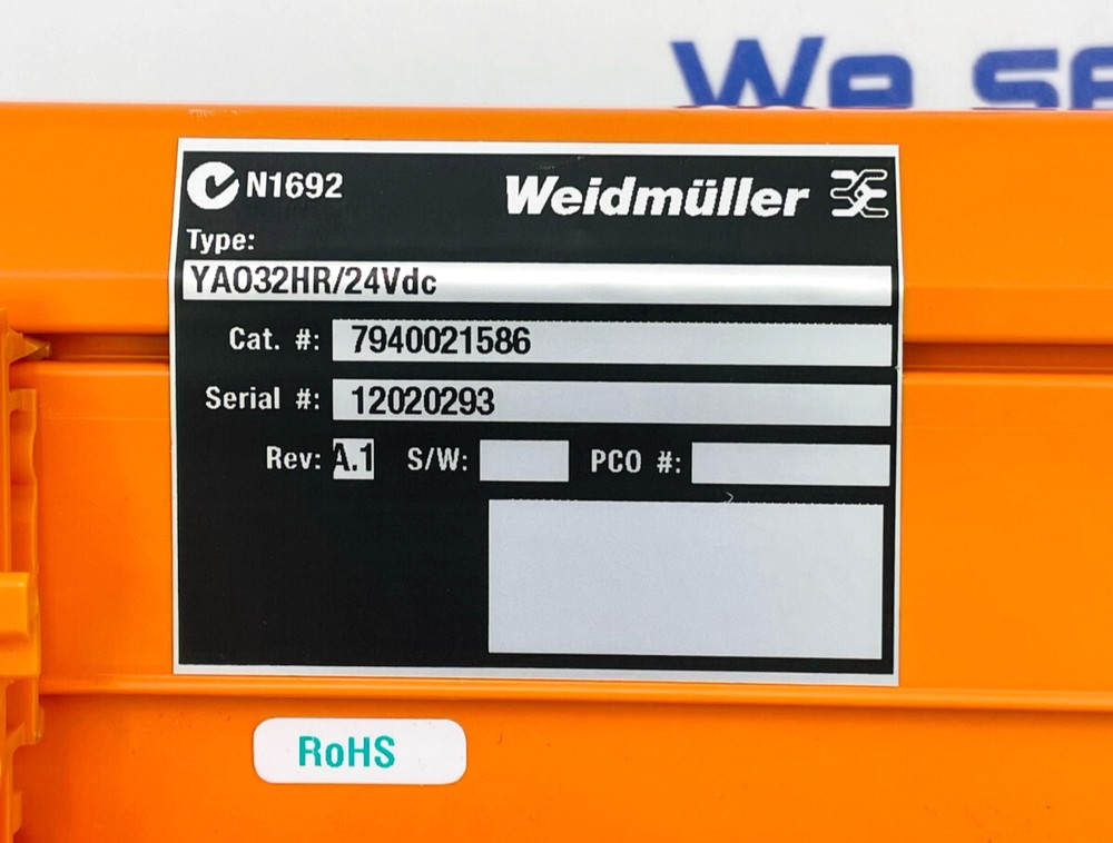 WEIDMULLER YA032HR/24VDC Relay Module Board 7940021586