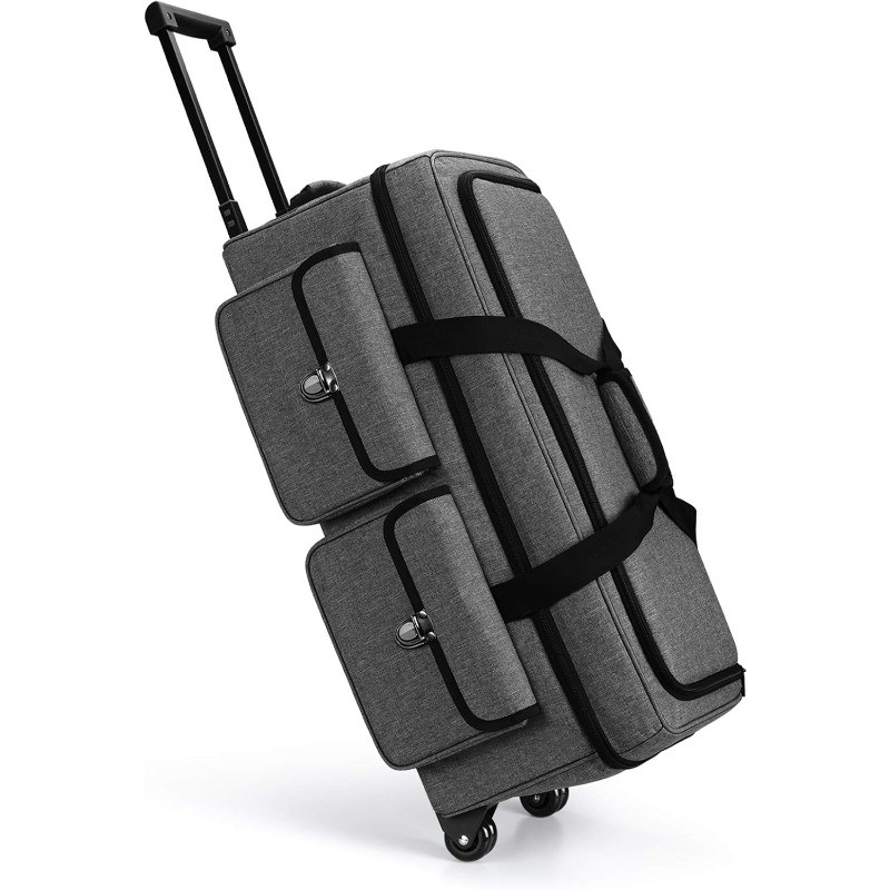 Rolling Craft Tote Bag with Wheels Compatible for Cricut Maker 4, Maker 3, Maker