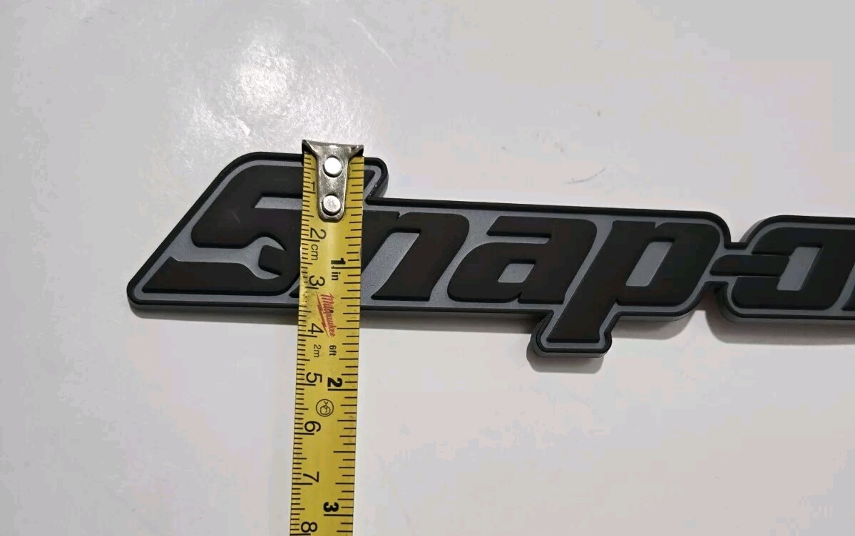 2PK SNAP ON TOOL BOX LOGO EMBLEM MATTE BLACK Plastic Badge Decal 8"+3 BLKOUT DRV