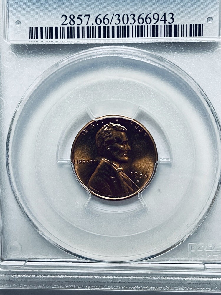 1959-D Lincoln Memorial Reverse Cent PCGS MS66RD