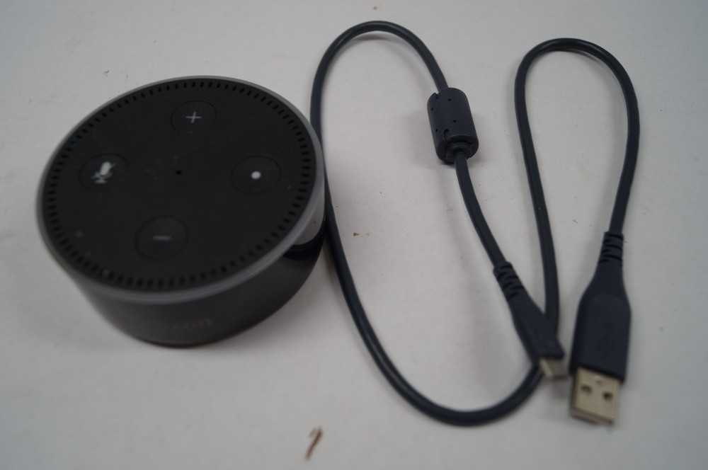 AMAZON RS03QR ECHO DOT 2ND GENERATION SMART SPEAKER BLACK WORKING D232