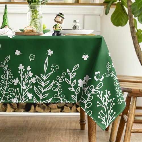 St. Patrick's Day Tablecloth 60×120 Inch 60" x 120" (Rectangular) Green