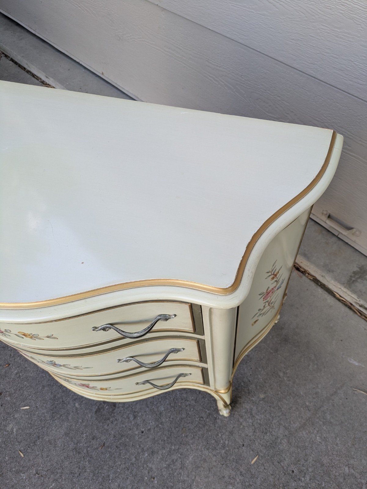 Vintage Drexel Touraine French Provincial Bachelor Dresser Chest of 3 Drawers