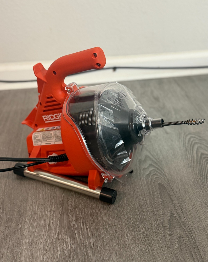 RIDGID PowerClear Drain Cleaning Machine - Red/Black
