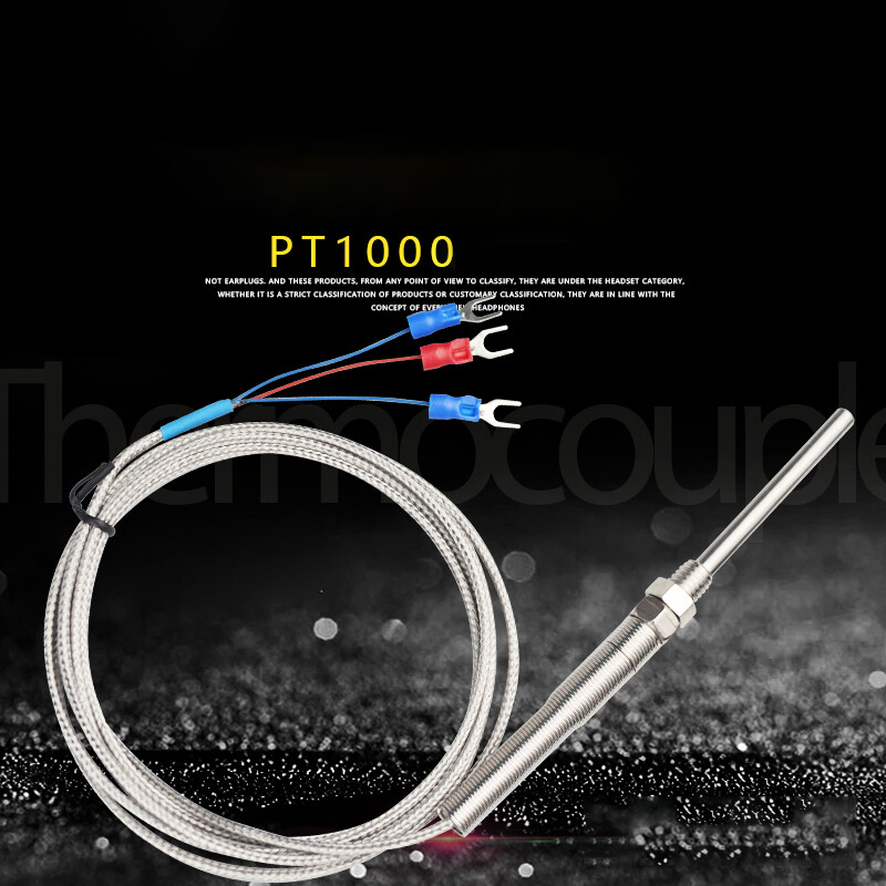 PT100 Platinum Resistor Temp Temperature Sensor Thermocoupler Probe 50mm 100mm