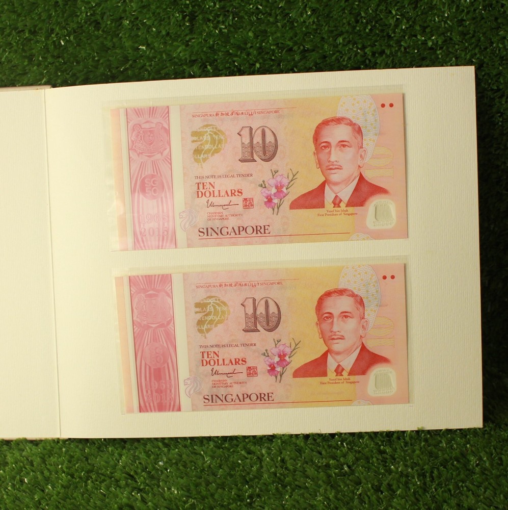Singapore SG50 Commemorative Notes Set