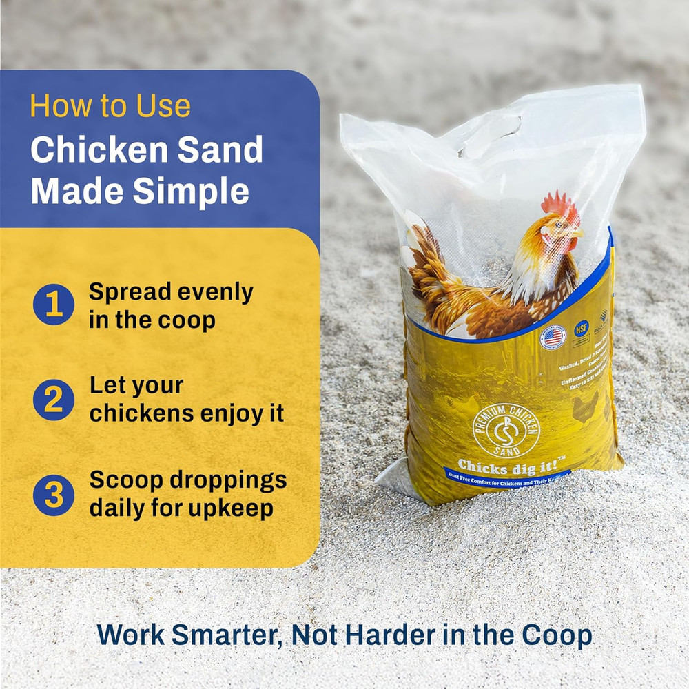 50 Lbs (-Pack) – Dust-Free, Odor-Control Bedding for Chicken Coops, Nesting Boxe