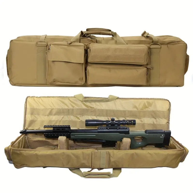 39" Thickened Padded Tactical Rifle Bag Soft Case Packpack Foam Padding Support