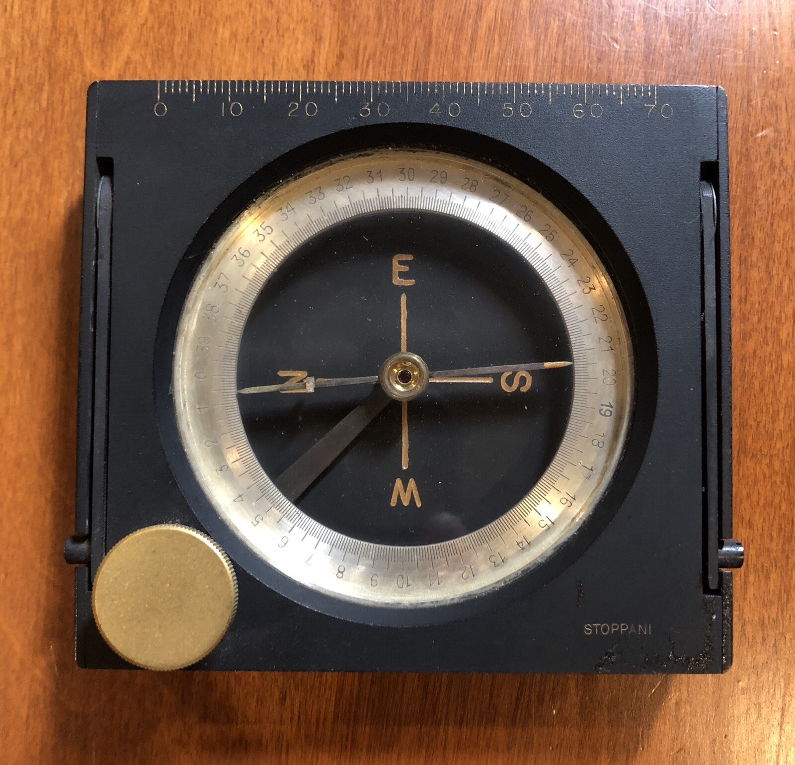 Antique Stoppani Engineering / Transit Compass c. late 19th Century