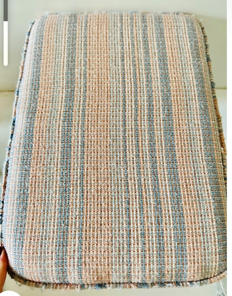 VINTAGE PASTEL WOOD FOOT STOOL