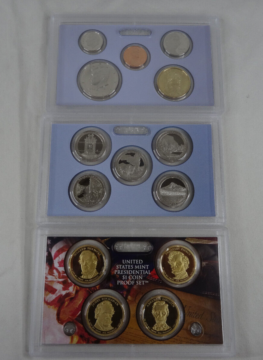 2010-S United States Mint Proof Set with COA & Box 14 Coins