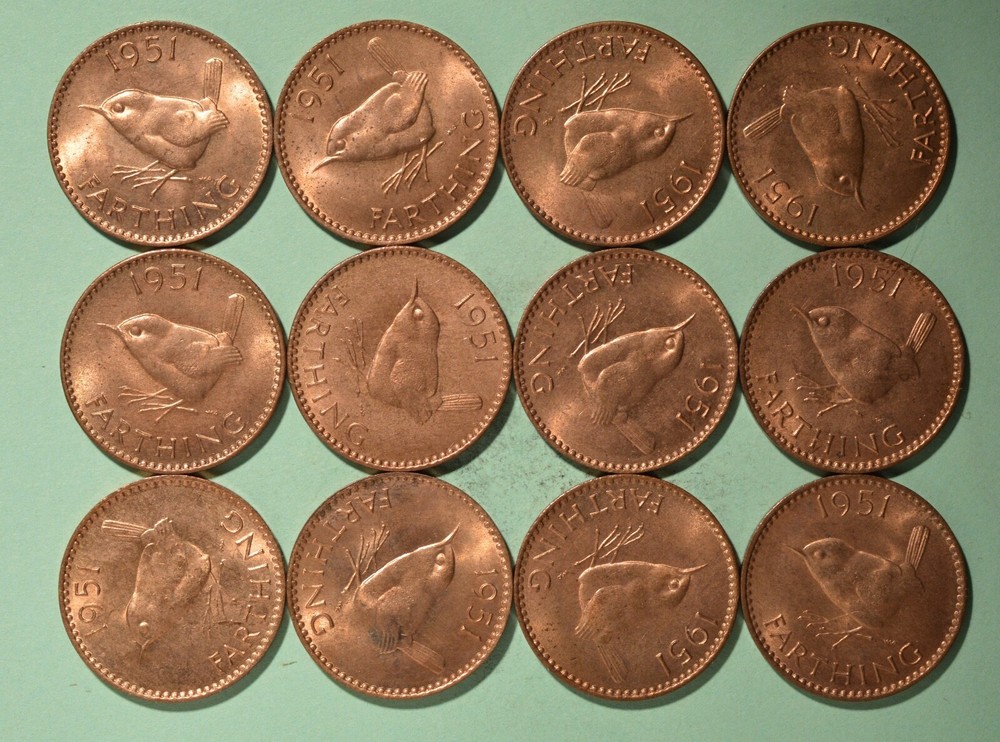 1951 Great Britain Farthing - UNC - RED - Inv# B-531