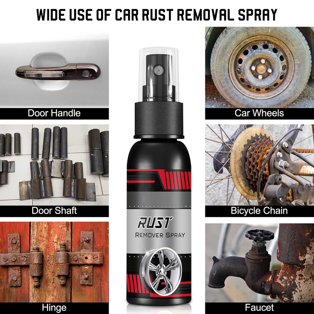 3× Multi-Purpose Car Rust Remover Inhibitor Maintenance Derusting Spray Cleaning