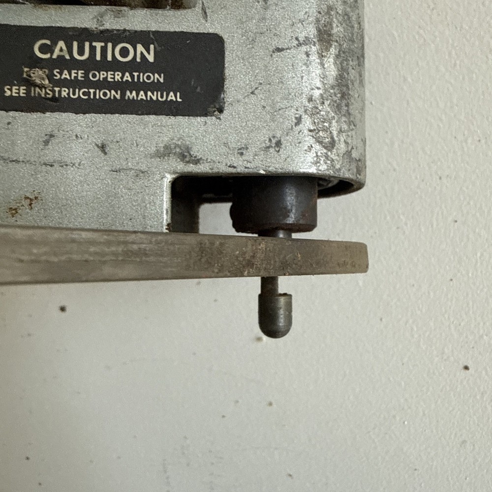 vintage Porter-Cable Model 3102 HD laminate trimmer with offset base.