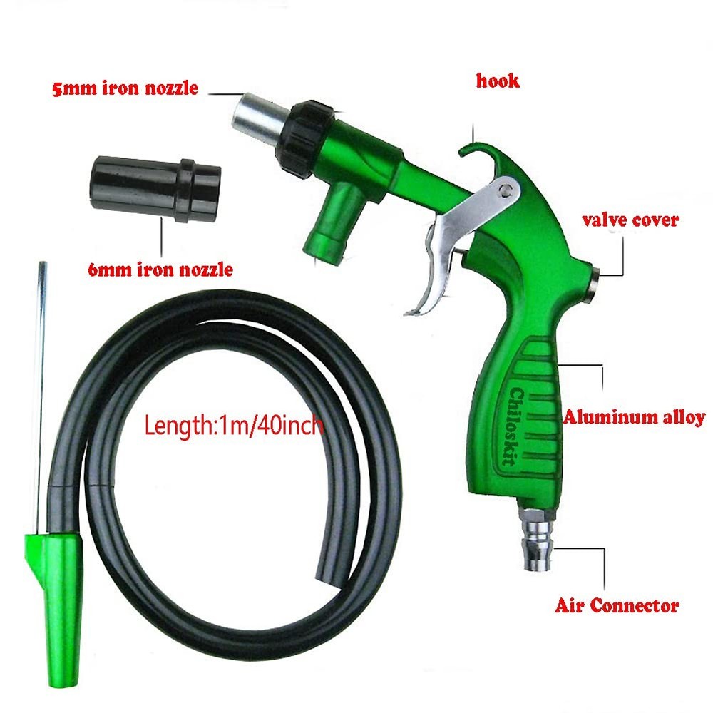 Chiloskit PS-2 Heavy Duty Sandblaster Sand Blasting Kit Rust Remove Tool for ...